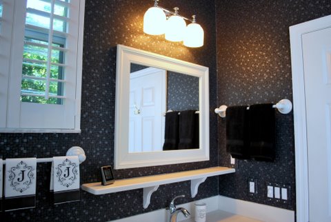 bath, detail, black and white, lighting, man, masculine, interior design